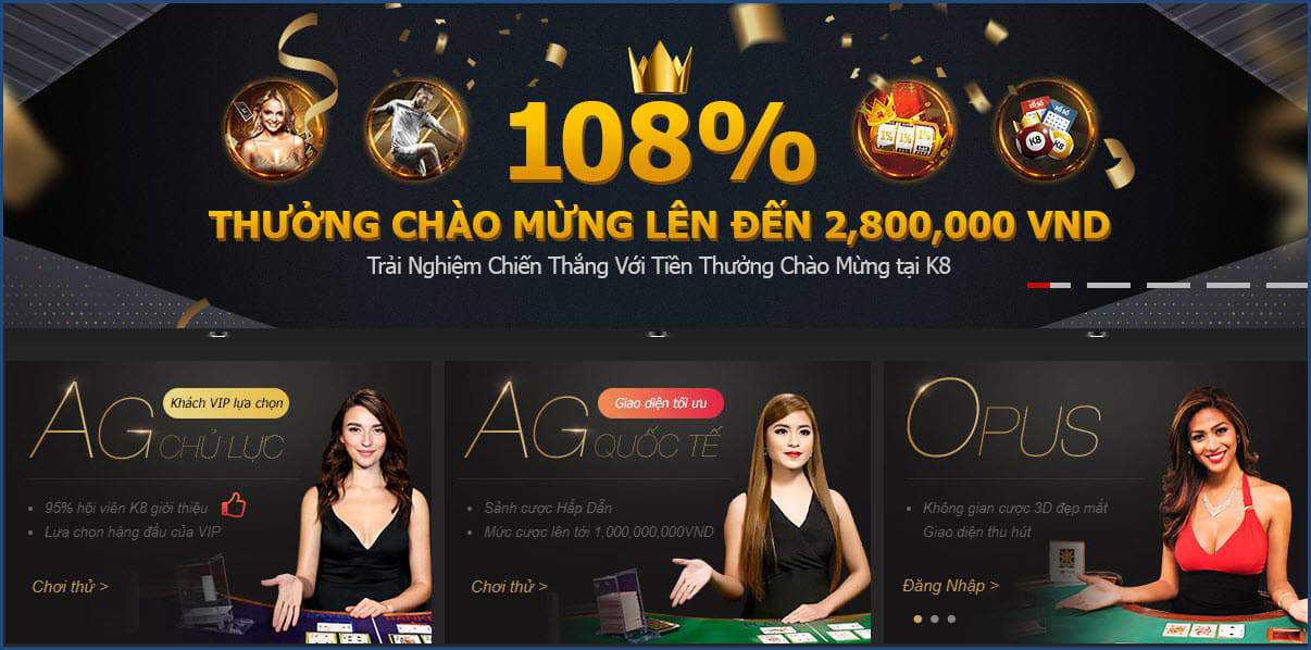 Co bac truc tuyen voi K8 Casino