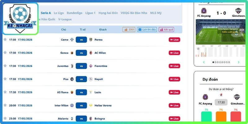 Lịch Thi Đấu 3 Serie A – Thời gian diễn ra các trận cầu hấp dẫn